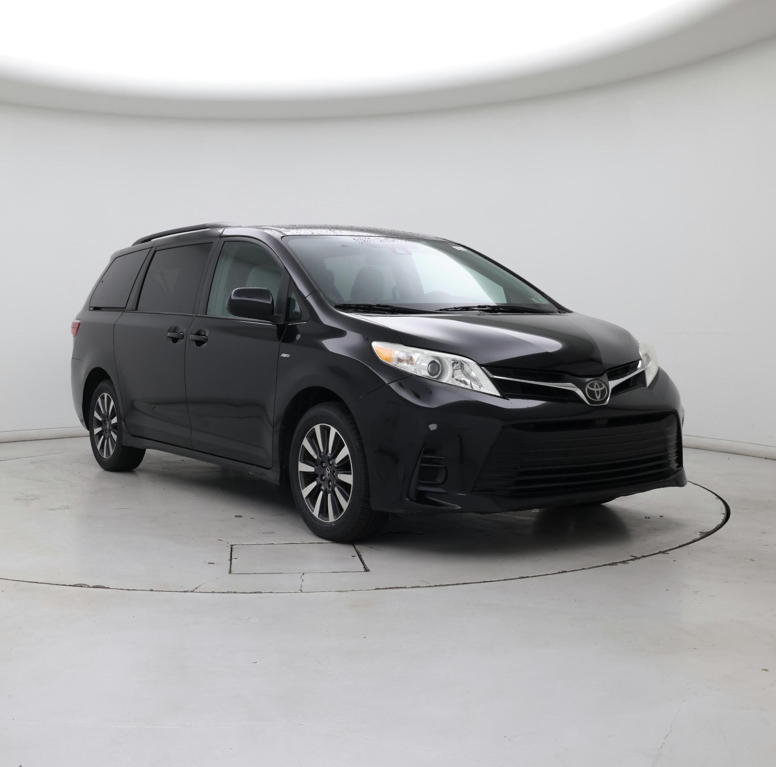Black 2018 Toyota Sienna Minivan All-Wheel Drive Automatic