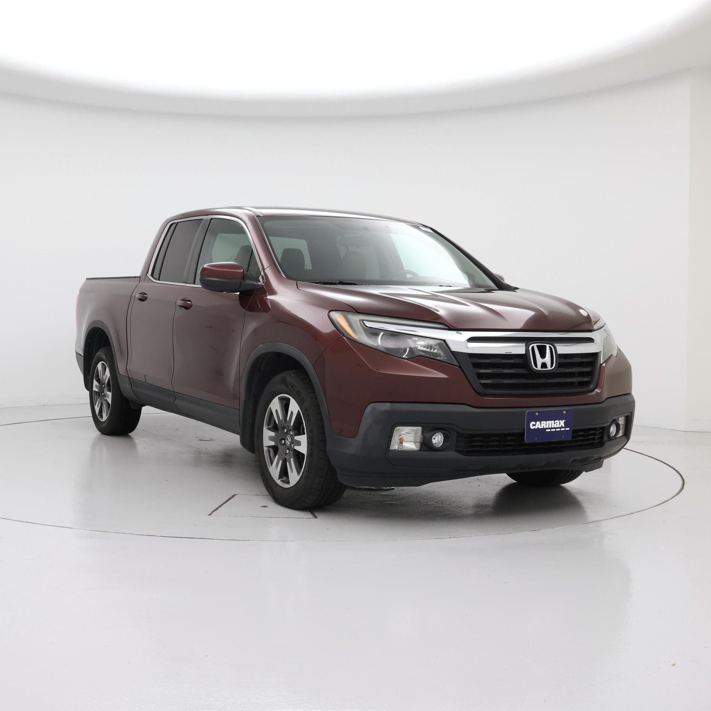 Red (Burgundy) 2017 Honda Ridgeline Pickup Truck All-Wheel Drive Automatic