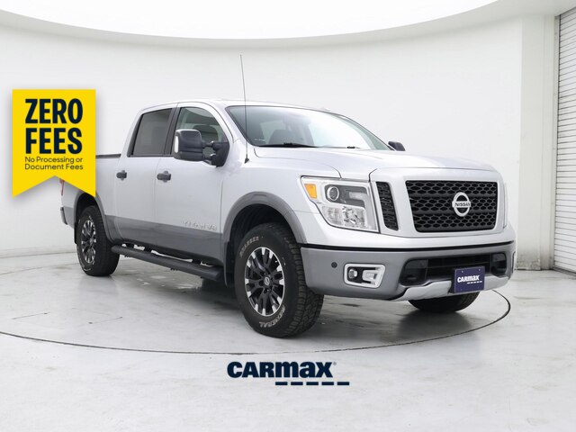 Silver 2018 Nissan Titan Pickup Truck Four-Wheel Drive Automatic