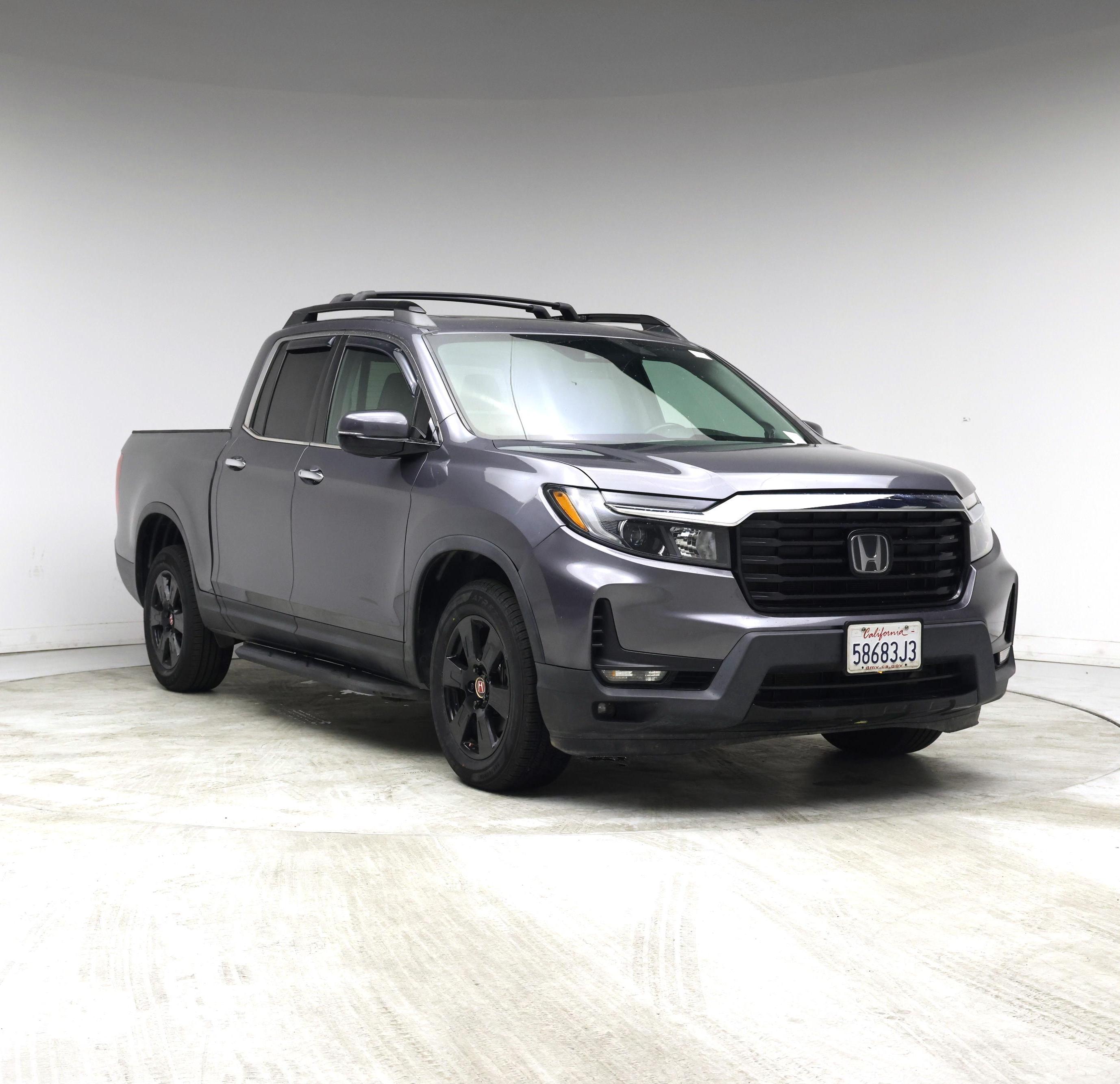Gray 2021 Honda Ridgeline RTL-E AWD Pickup Truck All-Wheel Drive Automatic