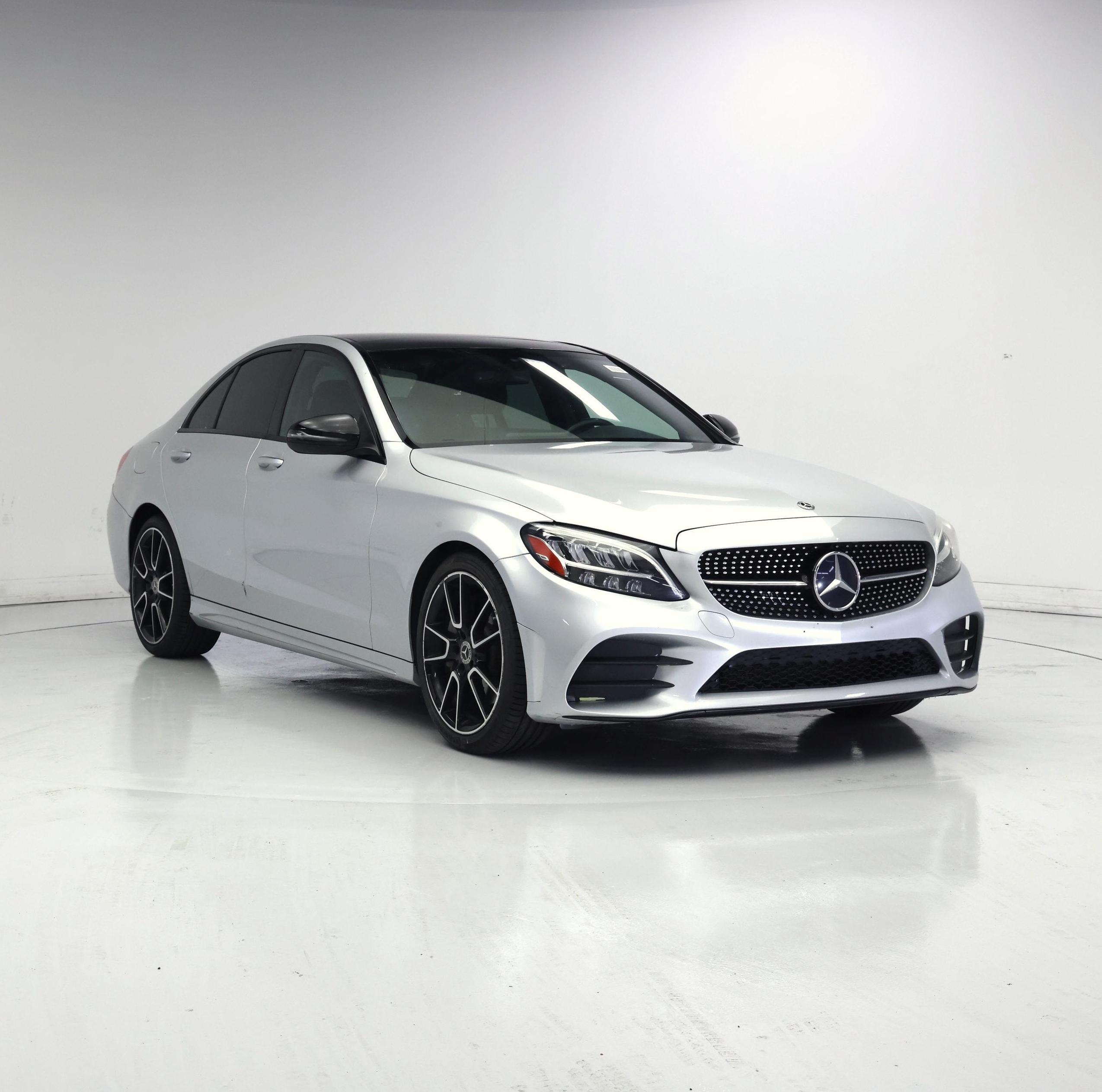 Silver 2020 Mercedes-Benz C-Class Sedan Rear-Wheel Drive Automatic