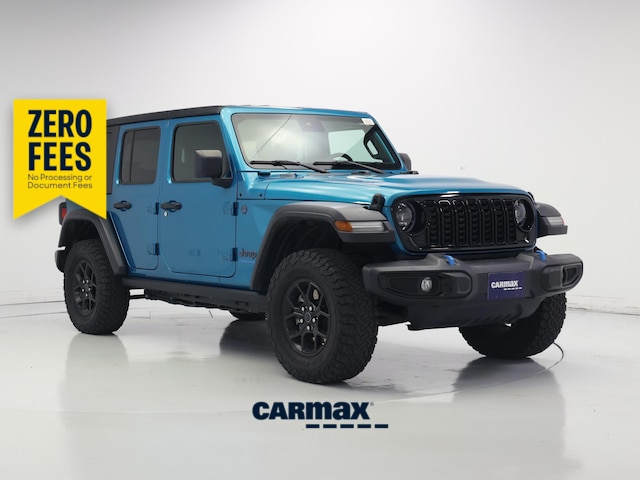 Blue 2024 Jeep Wrangler 4xe SUV / Crossover Four-Wheel Drive Automatic