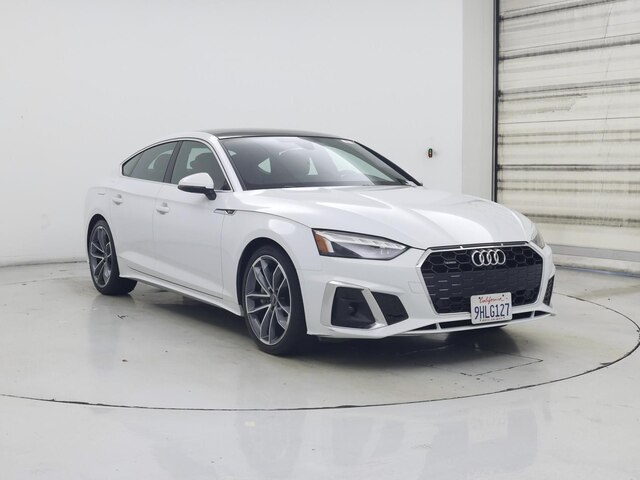 White 2023 Audi A5 Sportback quattro Premium Plus S Line 45 TFSI AWD Sedan All-Wheel Drive Automatic