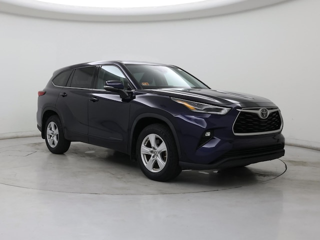 Blue 2021 Toyota Highlander LE AWD SUV / Crossover All-Wheel Drive Automatic