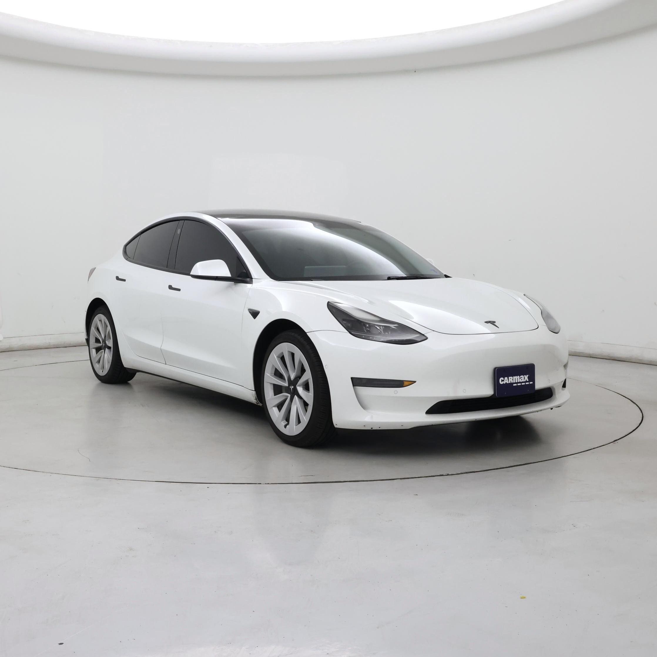 White 2022 Tesla Model 3 RWD Sedan Rear-Wheel Drive Automatic