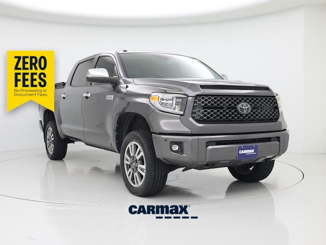 Gray 2018 Toyota Tundra Platinum CrewMax 5.7L FFV 4WD Pickup Truck Four-Wheel Drive Automatic