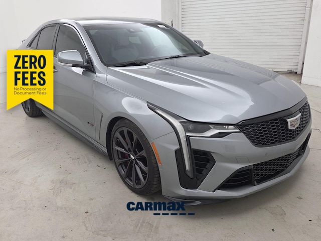 Gray 2023 Cadillac CT4-V Blackwing Sedan Rear-Wheel Drive Automatic