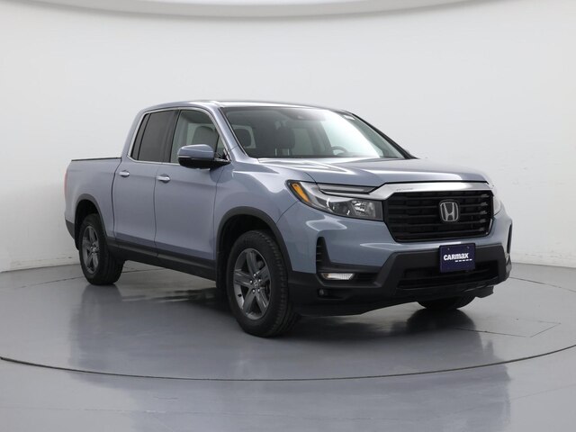 Blue 2022 Honda Ridgeline RTL-E AWD Pickup Truck All-Wheel Drive Automatic