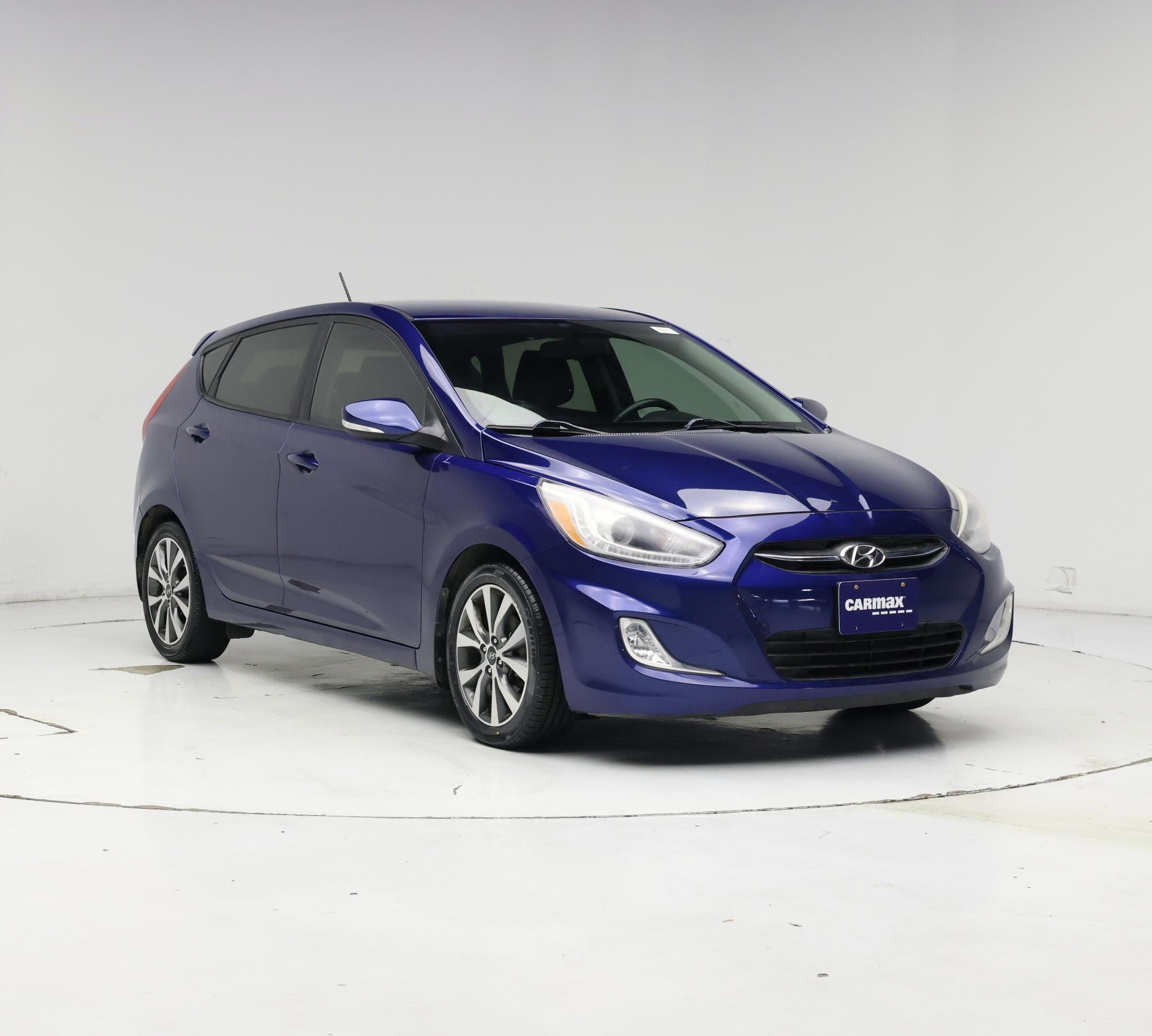 Blue 2017 Hyundai Accent Hatchback Front-Wheel Drive Automatic