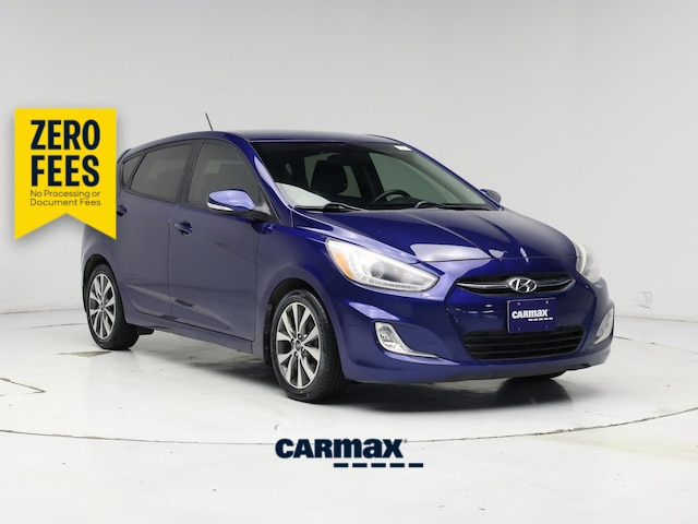 Blue 2017 Hyundai Accent Hatchback Front-Wheel Drive Automatic