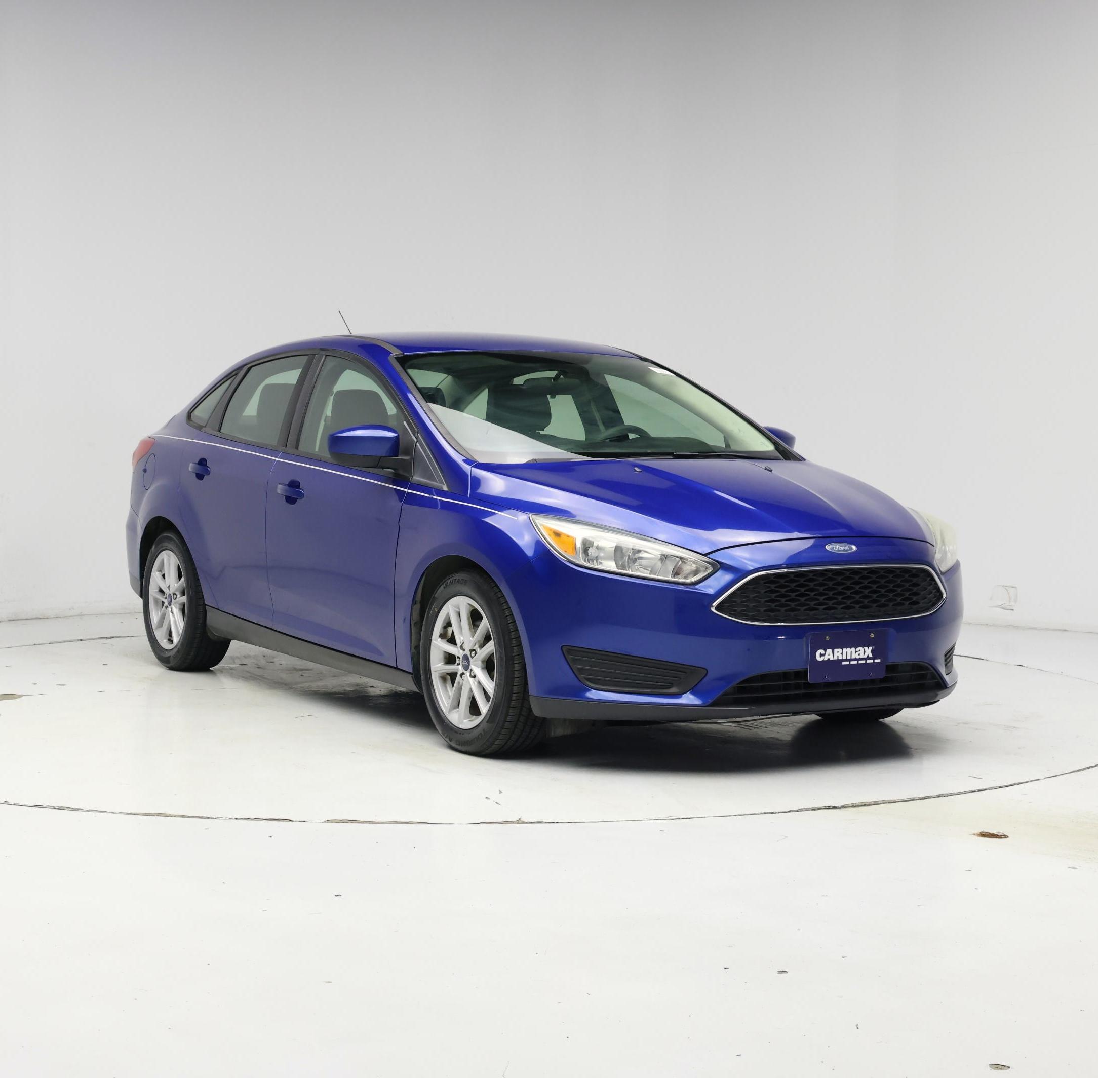 Blue 2018 Ford Focus Sedan Front-Wheel Drive Automatic