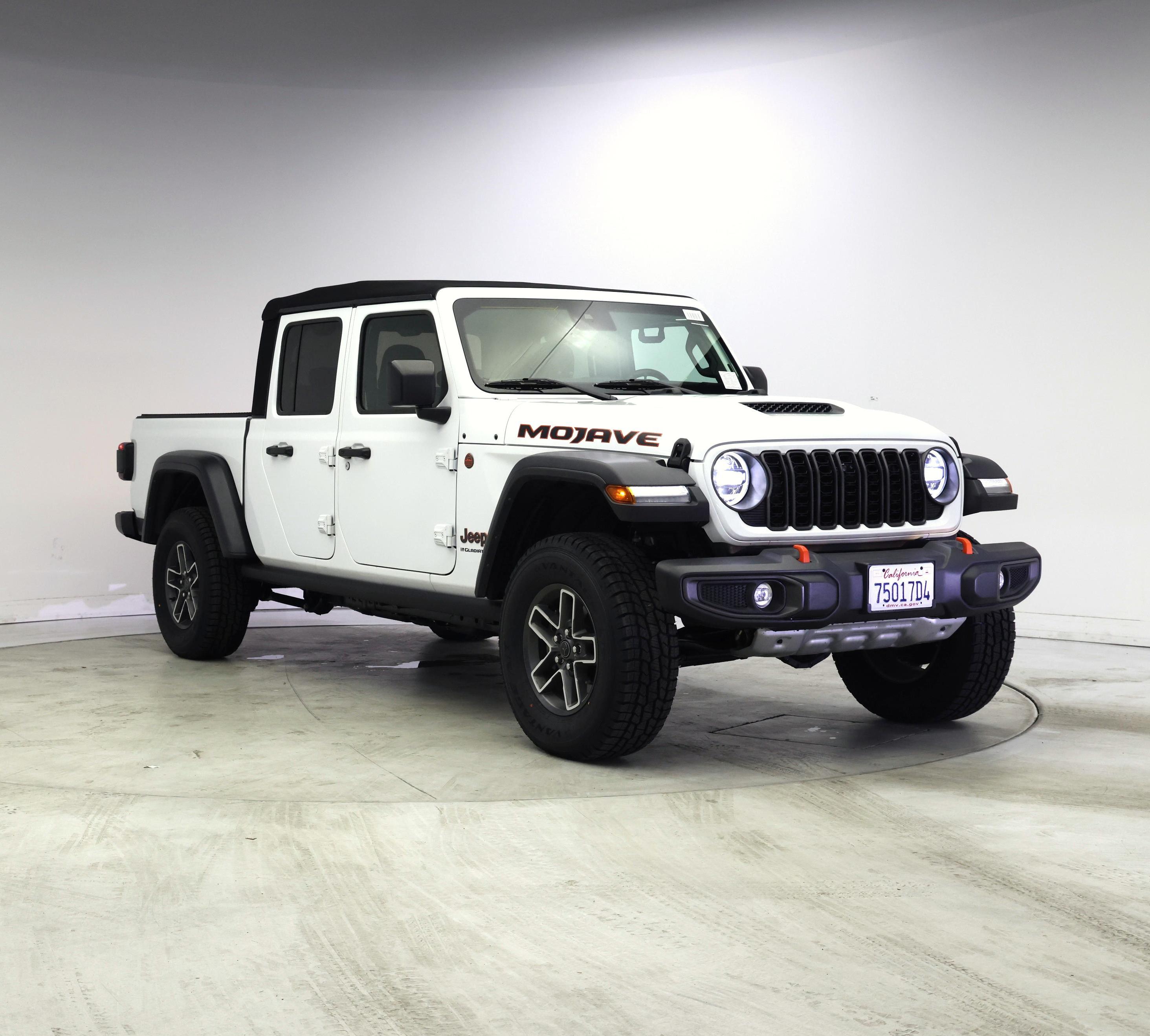 White 2024 Jeep Gladiator Pickup Truck Four-Wheel Drive Automatic