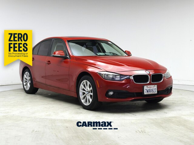 Red 2017 BMW 3 Series Sedan Rear-Wheel Drive Automatic