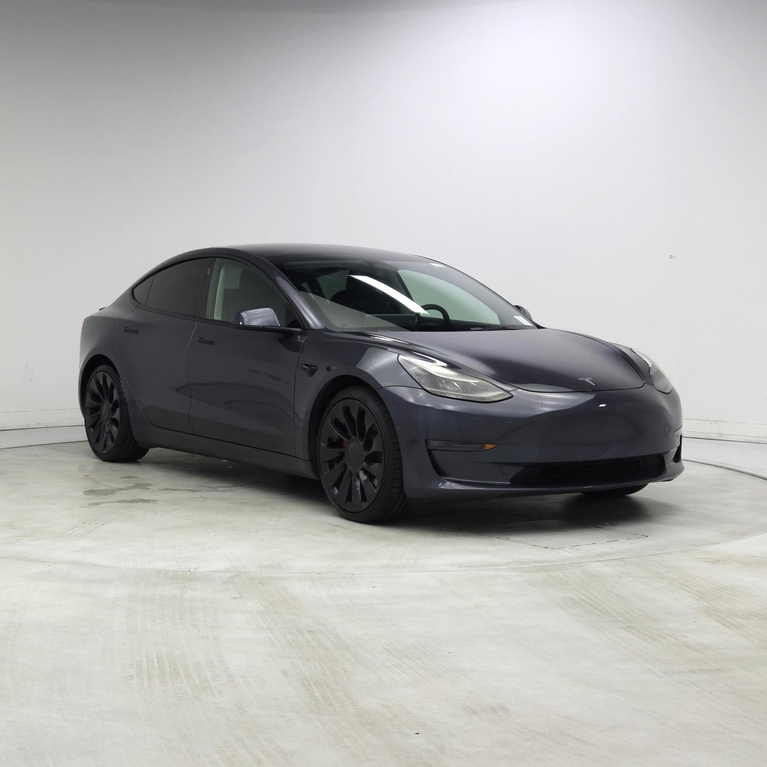 Gray 2022 Tesla Model 3 Sedan All-Wheel Drive Automatic