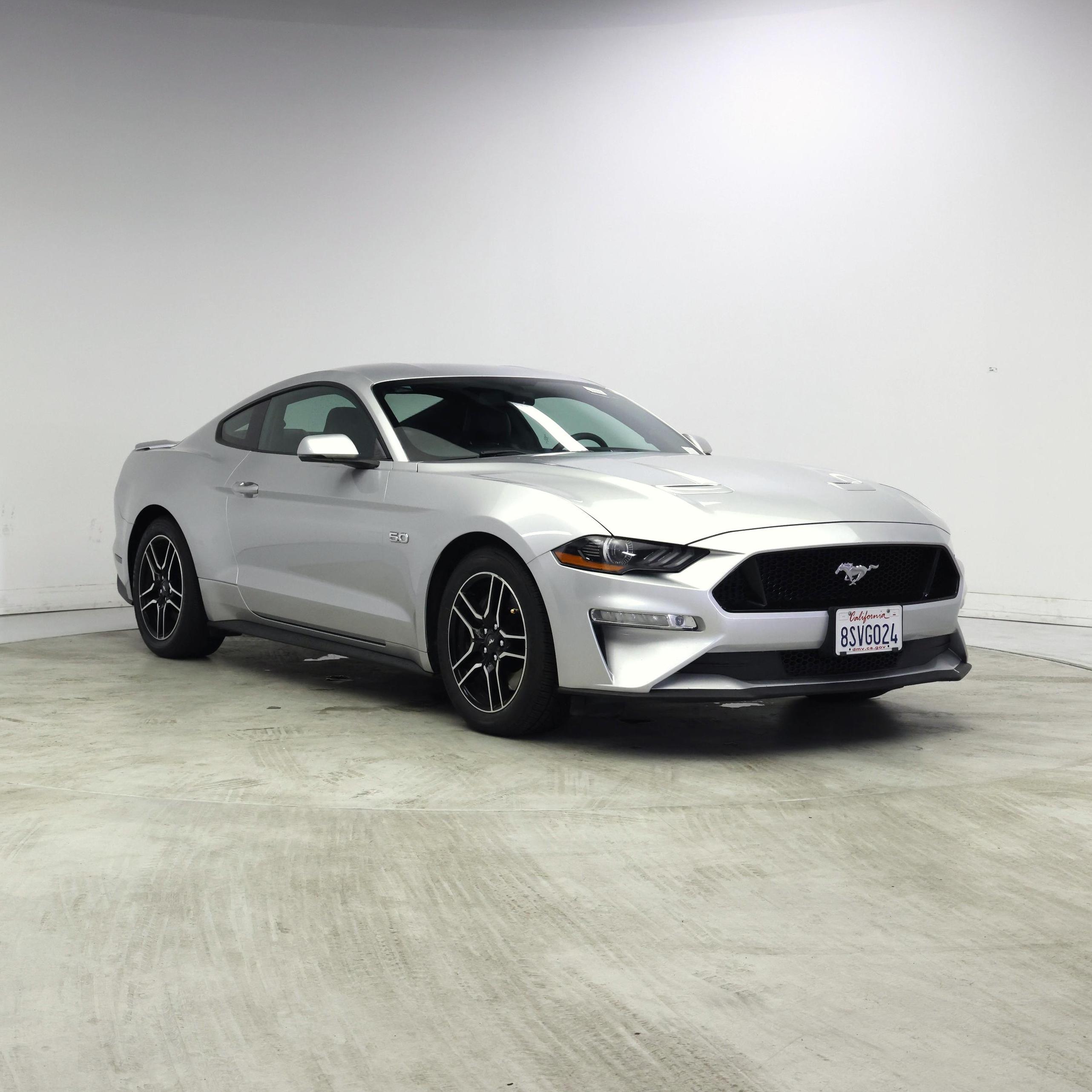 Silver 2018 Ford Mustang Coupe Rear-Wheel Drive Automatic