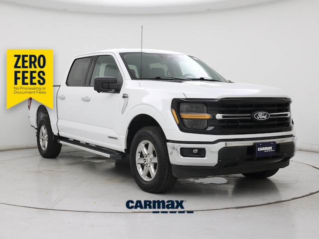White 2024 Ford F-150 XLT SuperCrew 4WD Pickup Truck Four-Wheel Drive Automatic