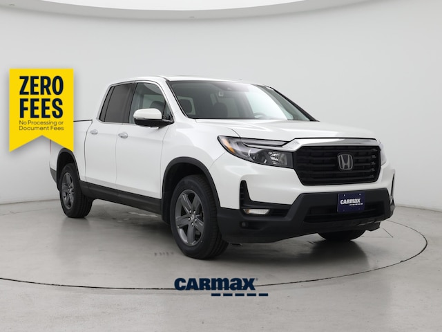 White 2023 Honda Ridgeline Pickup Truck All-Wheel Drive Automatic