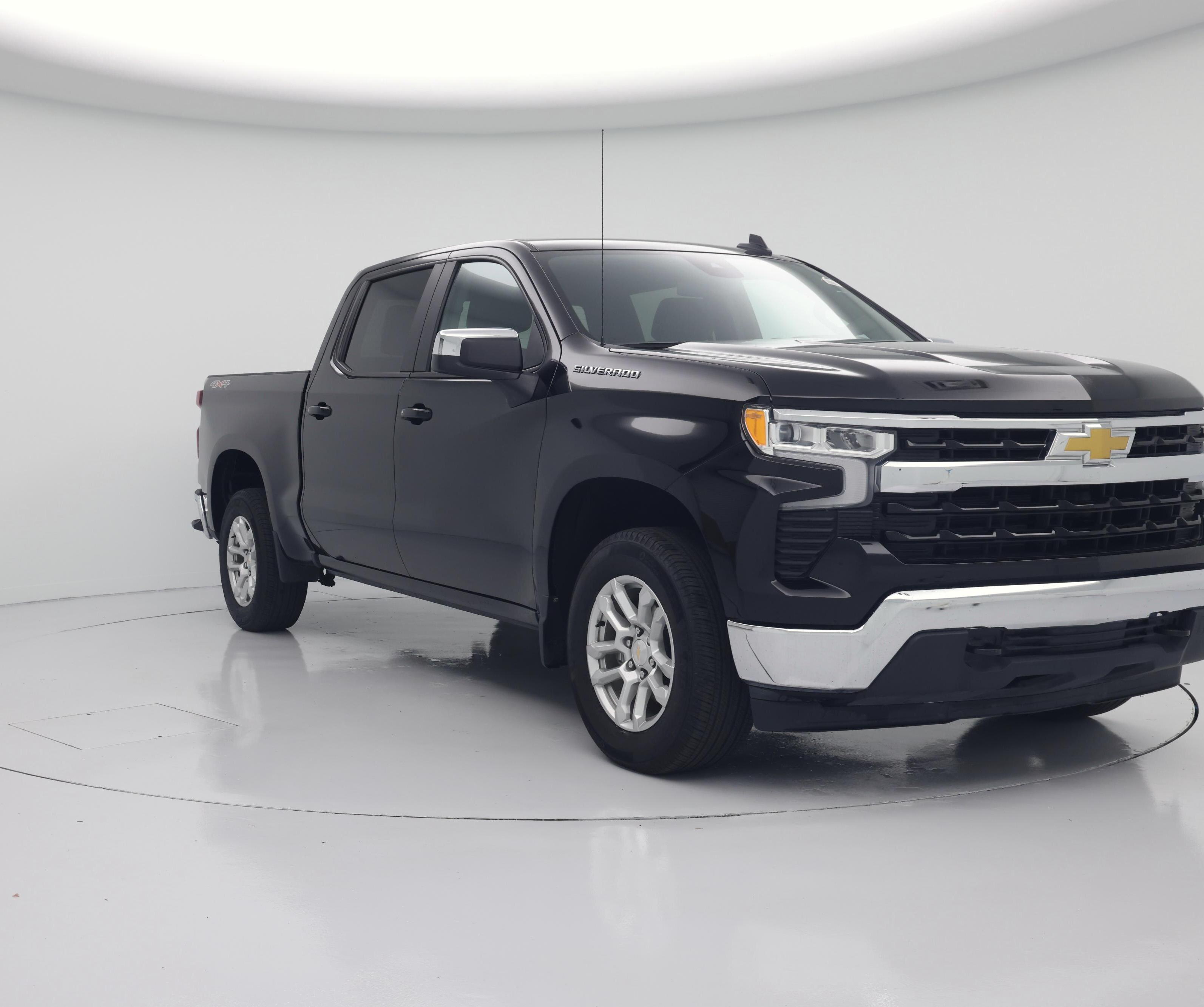 Black 2024 Chevrolet Silverado 1500 Pickup Truck Four-Wheel Drive Automatic