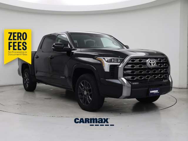 Black 2024 Toyota Tundra Platinum CrewMax Cab 4WD Pickup Truck Four-Wheel Drive Automatic