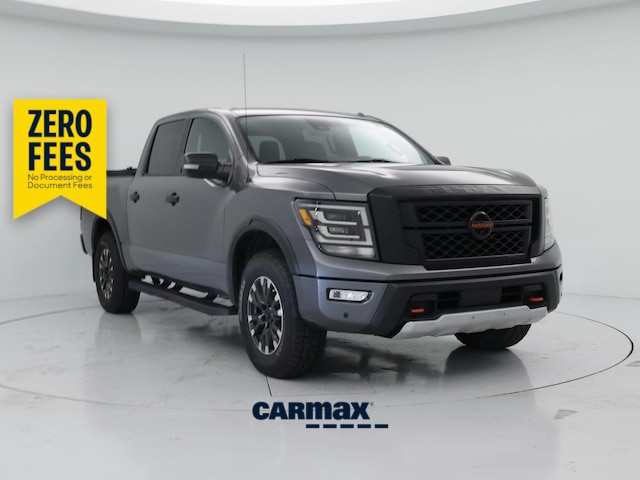 Gray 2020 Nissan Titan Pickup Truck Four-Wheel Drive Automatic