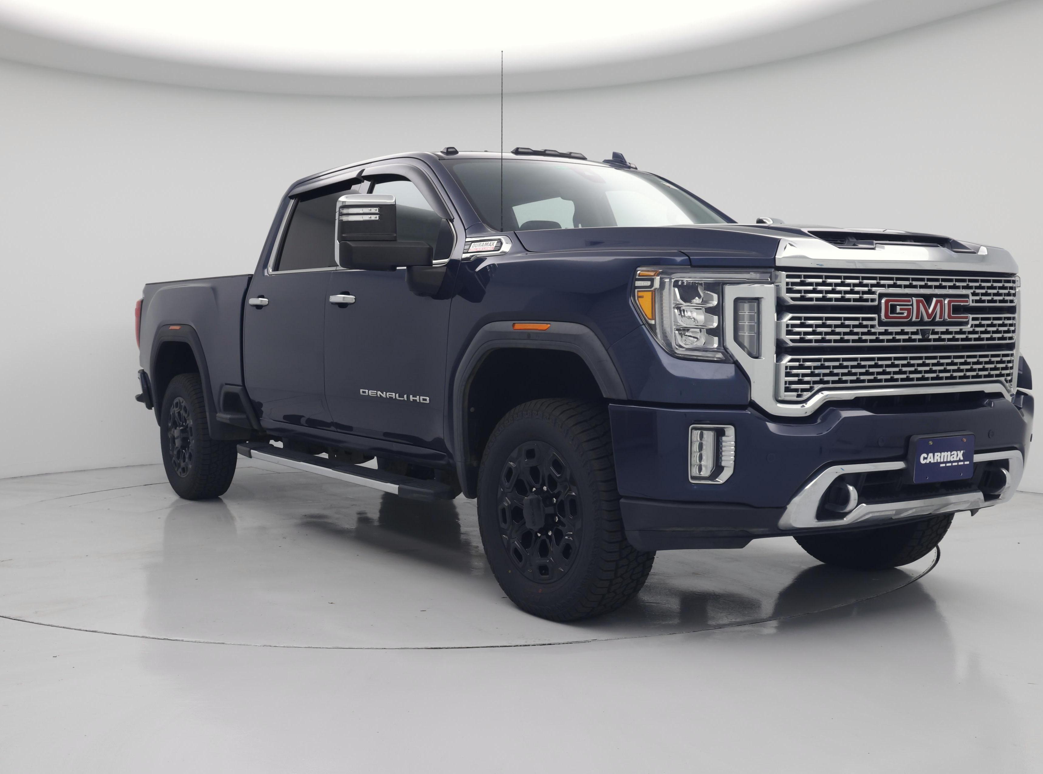 Blue 2020 GMC Sierra 2500HD Pickup Truck Four-Wheel Drive Automatic