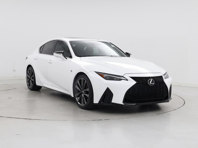 White 2022 Lexus IS 350 F Sport RWD Sedan Rear-Wheel Drive Automatic