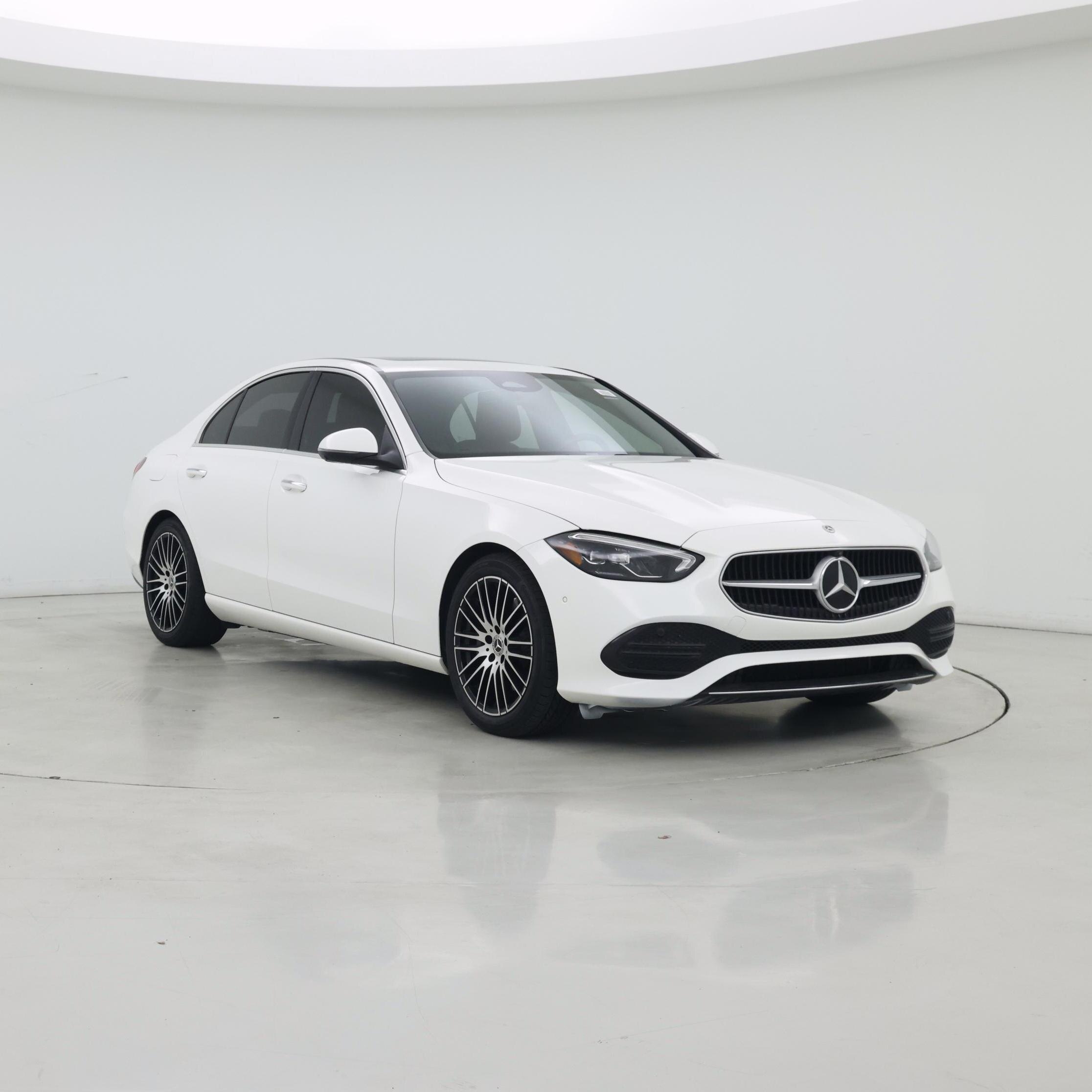White 2022 Mercedes-Benz C-Class Sedan Rear-Wheel Drive Automatic