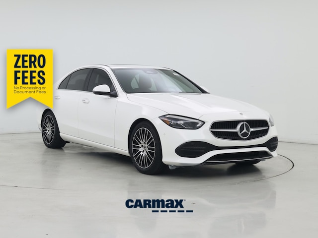 White 2022 Mercedes-Benz C-Class Sedan Rear-Wheel Drive Automatic