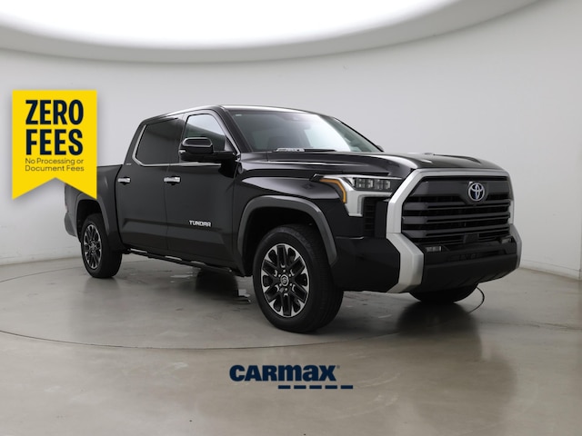 Black 2024 Toyota Tundra Hybrid Pickup Truck Four-Wheel Drive Automatic