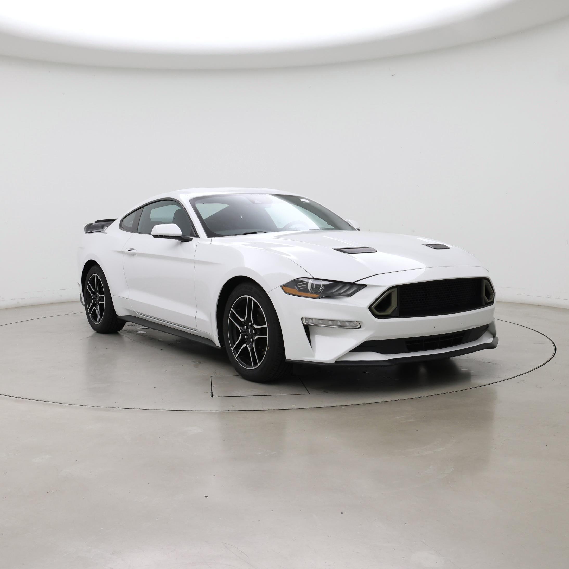 White 2022 Ford Mustang EcoBoost Fastback RWD Coupe Rear-Wheel Drive Automatic
