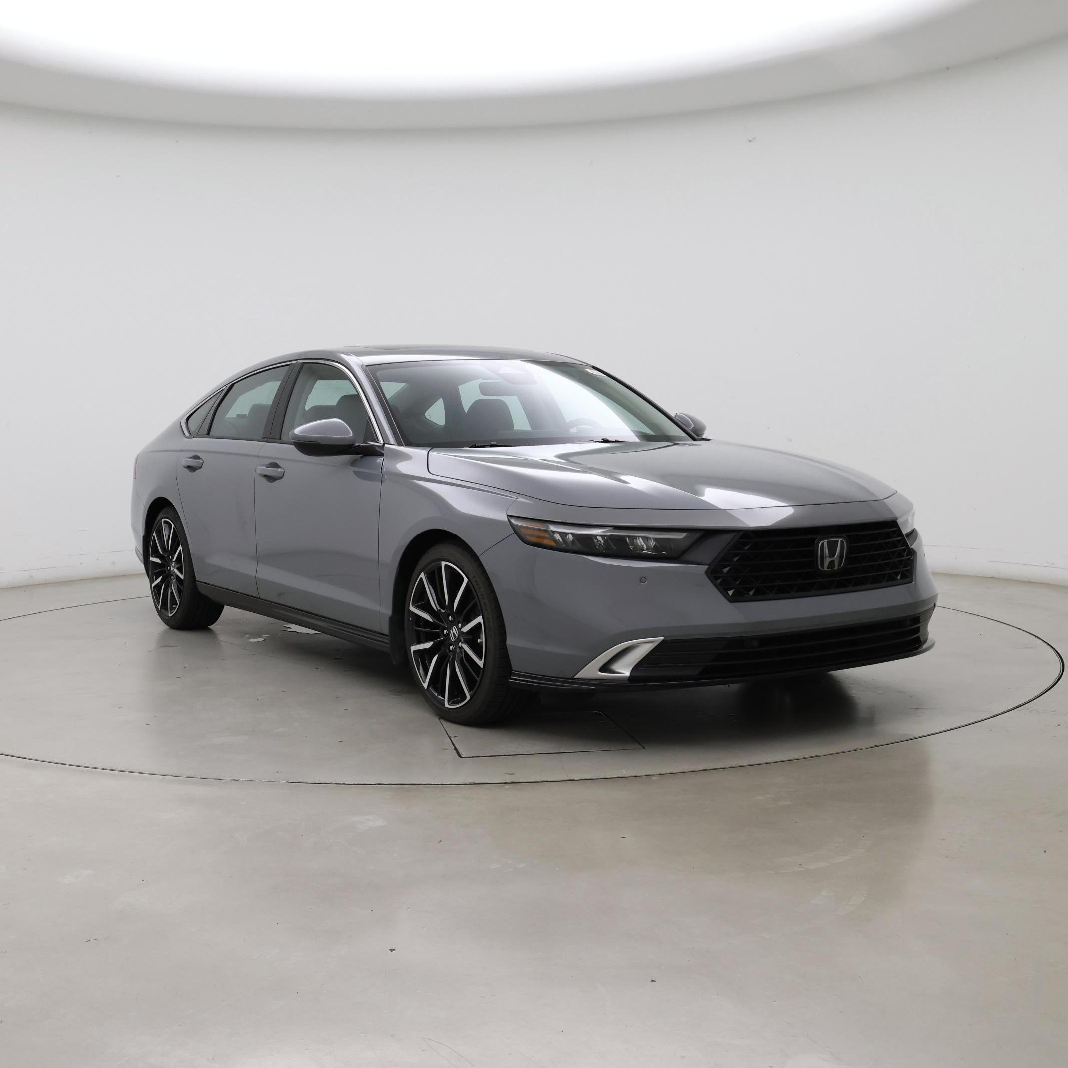Gray 2023 Honda Accord Hybrid Touring FWD Sedan Front-Wheel Drive Automatic