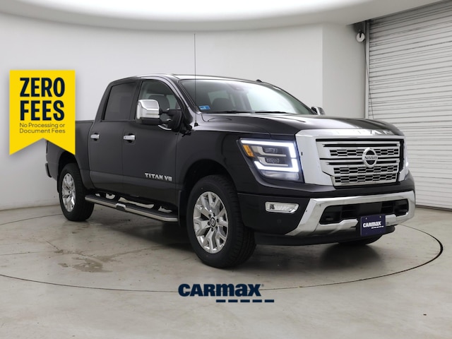Black 2020 Nissan Titan Pickup Truck Four-Wheel Drive Automatic