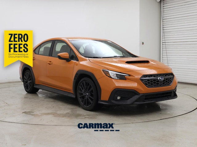 Orange 2022 Subaru WRX Sedan All-Wheel Drive Manual