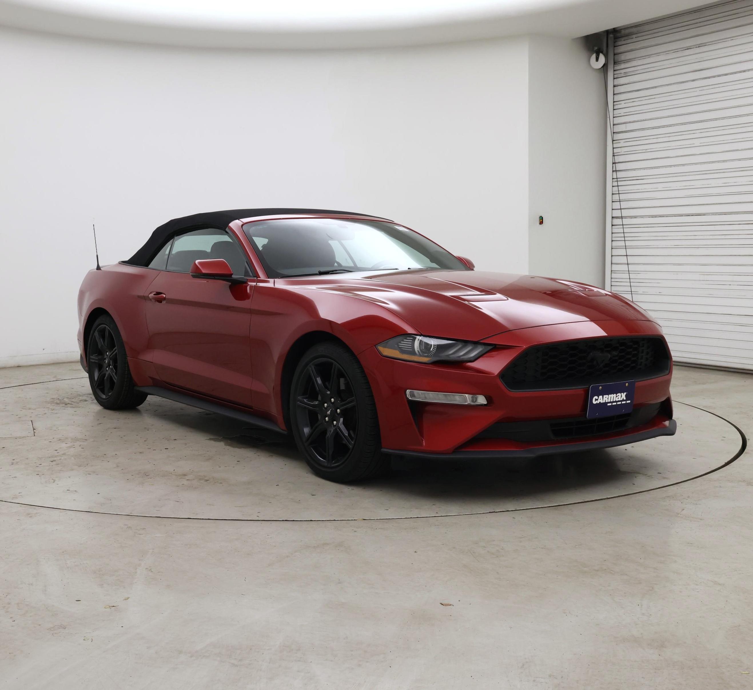 Red 2020 Ford Mustang Convertible Rear-Wheel Drive Automatic