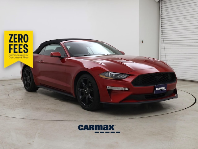 Red 2020 Ford Mustang Convertible Rear-Wheel Drive Automatic