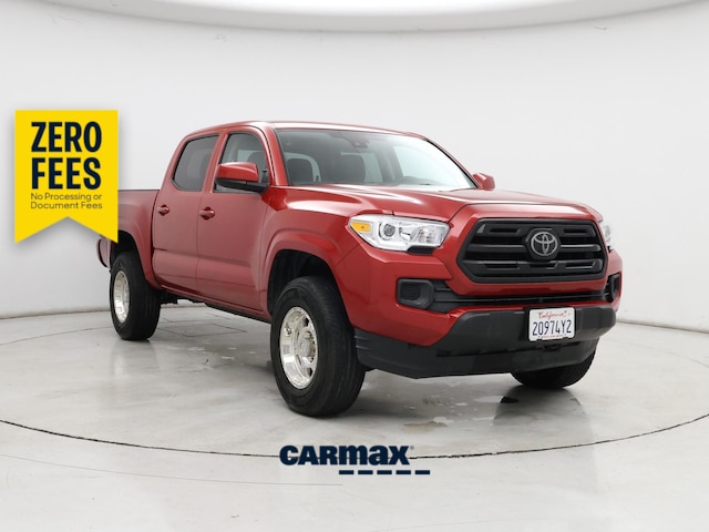 Red 2018 Toyota Tacoma SR V6 Double Cab 4WD Pickup Truck Four-Wheel Drive Automatic