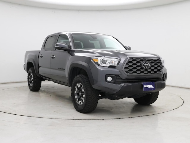 Gray 2021 Toyota Tacoma TRD Off Road Double Cab 4WD Pickup Truck Four-Wheel Drive Automatic
