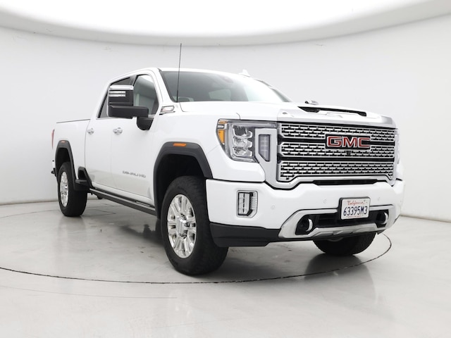 White 2022 GMC Sierra 2500HD Denali Crew Cab 4WD Pickup Truck Four-Wheel Drive Automatic