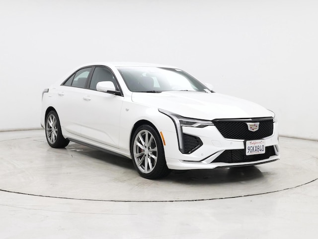 White 2023 Cadillac CT4 Sport RWD Sedan Rear-Wheel Drive Automatic