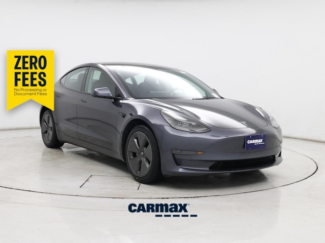 Gray 2023 Tesla Model 3 Sedan Rear-Wheel Drive Automatic