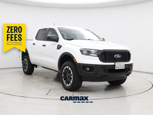White 2021 Ford Ranger XL SuperCrew 4WD Pickup Truck Four-Wheel Drive Automatic