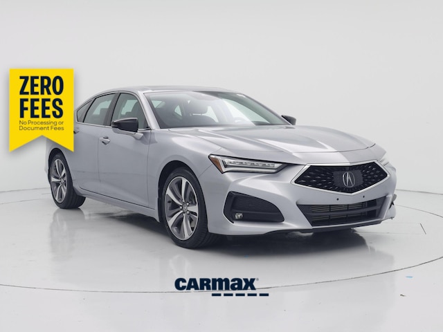 Silver 2021 Acura TLX Sedan All-Wheel Drive Automatic