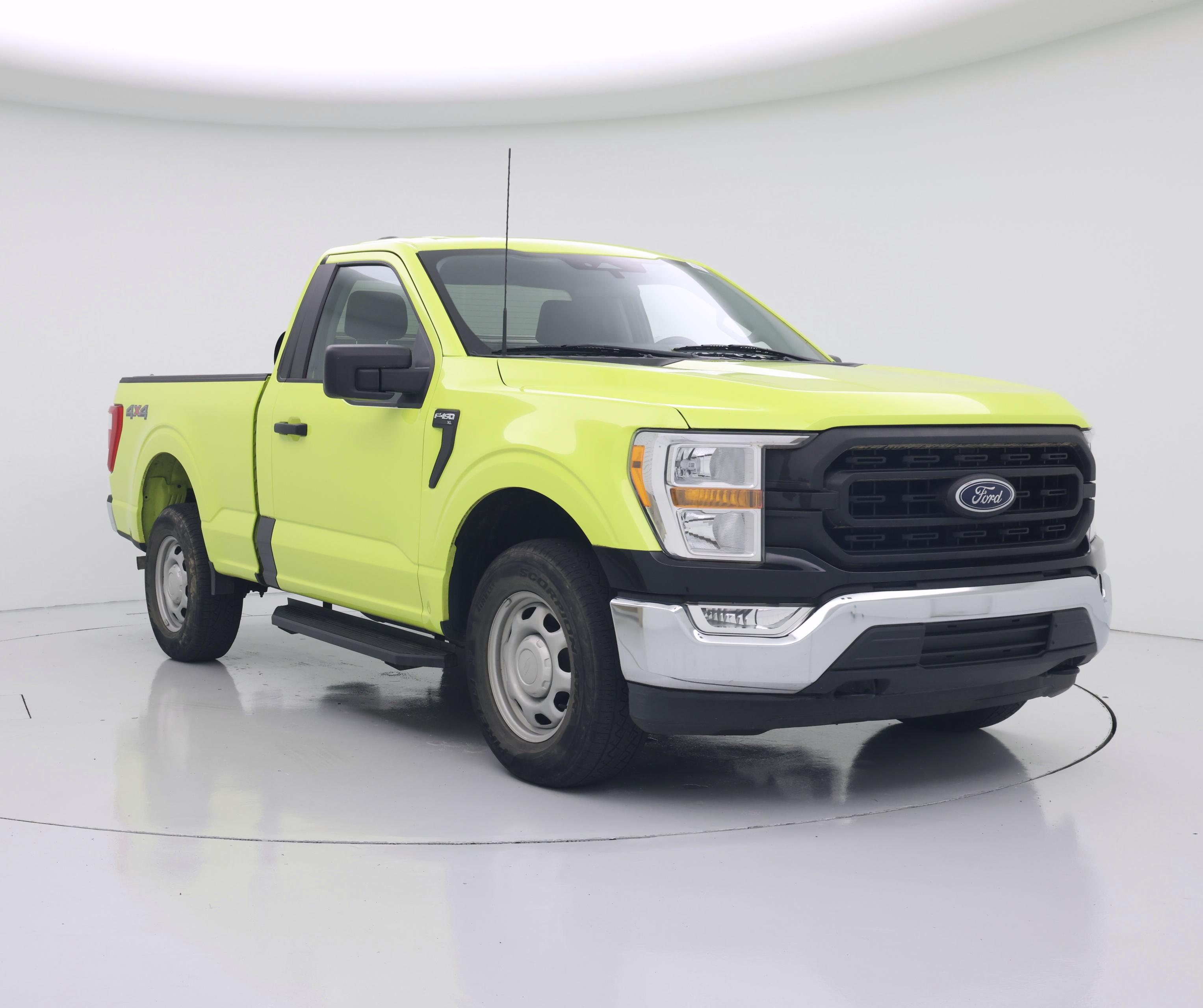 Green 2022 Ford F-150 Pickup Truck Four-Wheel Drive Automatic