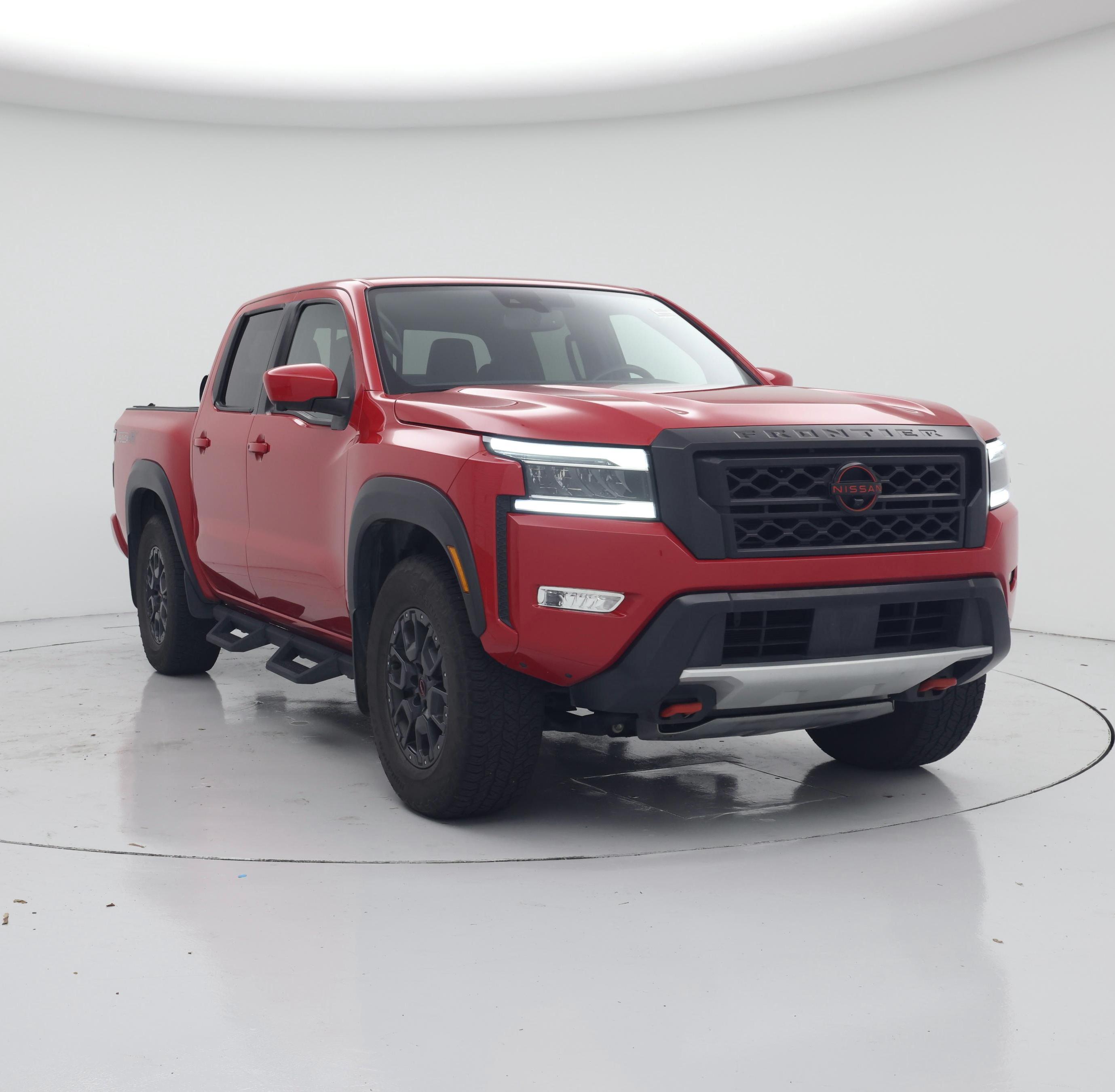 Red 2022 Nissan Frontier Pickup Truck Four-Wheel Drive Automatic