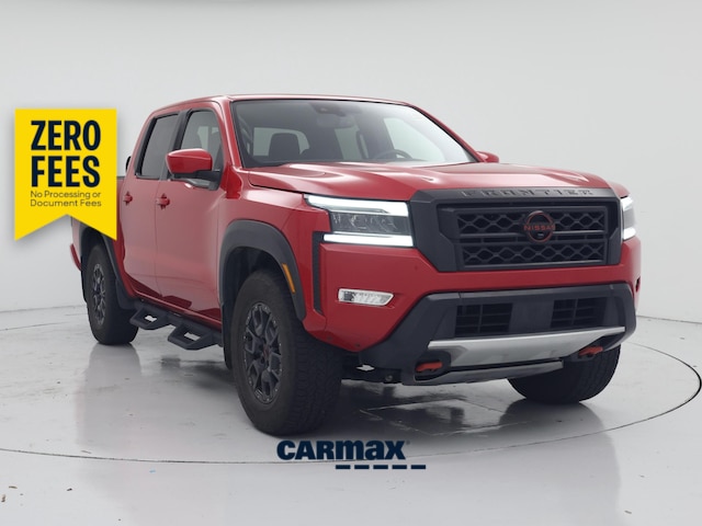 Red 2022 Nissan Frontier Pickup Truck Four-Wheel Drive Automatic