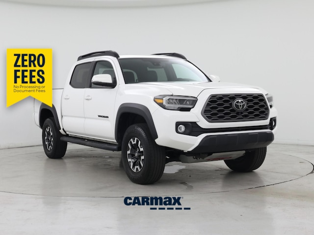 White 2021 Toyota Tacoma TRD Off Road Double Cab 4WD Pickup Truck Four-Wheel Drive Automatic
