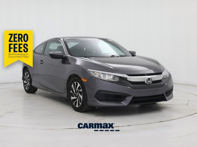Gray 2018 Honda Civic Coupe LX-P Coupe Front-Wheel Drive Automatic