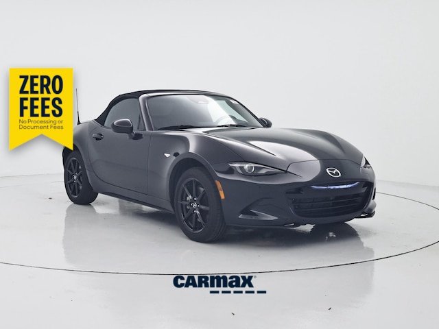 Black 2025 Mazda MX-5 Miata Sport RWD Convertible Rear-Wheel Drive Manual