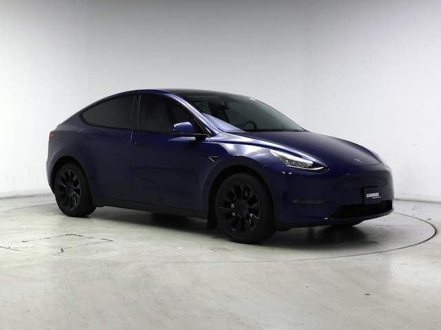 Blue 2021 Tesla Model Y Long Range AWD SUV / Crossover All-Wheel Drive Automatic