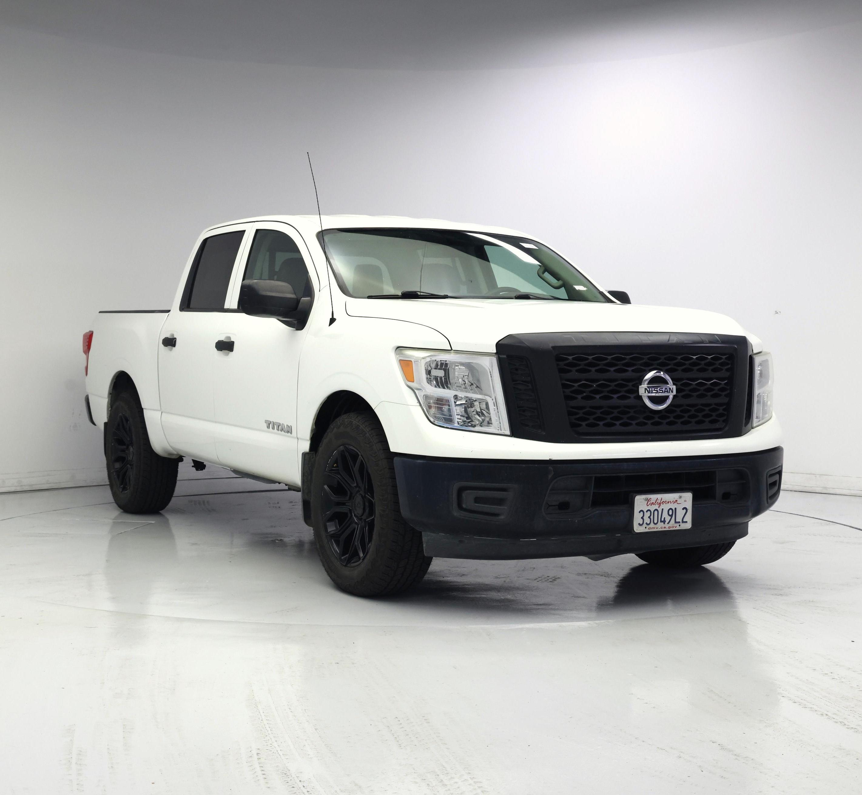 White 2017 Nissan Titan Pickup Truck 4X2 Automatic
